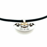 Bulgari „Cuore“ Collier mit Lederband 38 cm BVLGARI Weißgold 750/ 18K - Bild 3 Vorschau