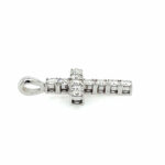 Anhänger „Kreuz“ ca. 0,90 ct Diamanten Weißgold 750/ 18K - Bild 3 Vorschau