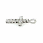 Anhänger „Kreuz“ ca. 0,90 ct Diamanten Weißgold 750/ 18K - Bild 4 Vorschau