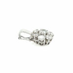 „Blütenform“ Anhänger ca. 1,44 ct Diamanten Weißgold 750/ 18K - Bild 3 Vorschau