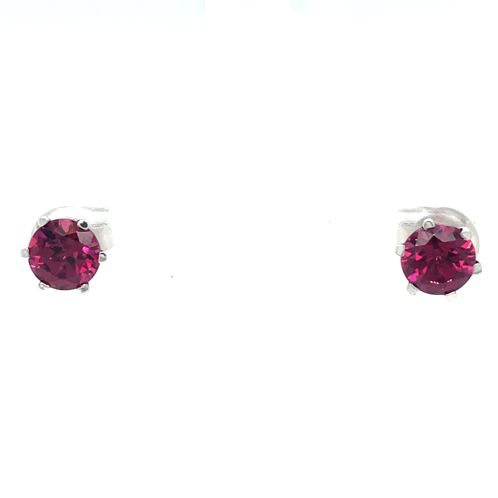 Solitärohrstecker ca. 3,13ct Rhodilithe Weißgold 750/ 18K