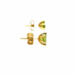 Solitärohrstecker ca. 1,5ct Peridote Gelbgold 750/ 18K - Bild 4 Vorschau
