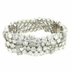Diamant Armband 18 cm ca. 38 ct Brillanten Weißgold 750/ 18K - Bild 3 Vorschau