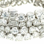 Diamant Armband 18 cm ca. 38 ct Brillanten Weißgold 750/ 18K - Bild 4 Vorschau