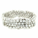 Diamant Armband 18 cm ca. 38 ct Brillanten Weißgold 750/ 18K - Bild 5 Vorschau