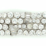 Diamant Armband 18 cm ca. 38 ct Brillanten Weißgold 750/ 18K - Bild 7 Vorschau