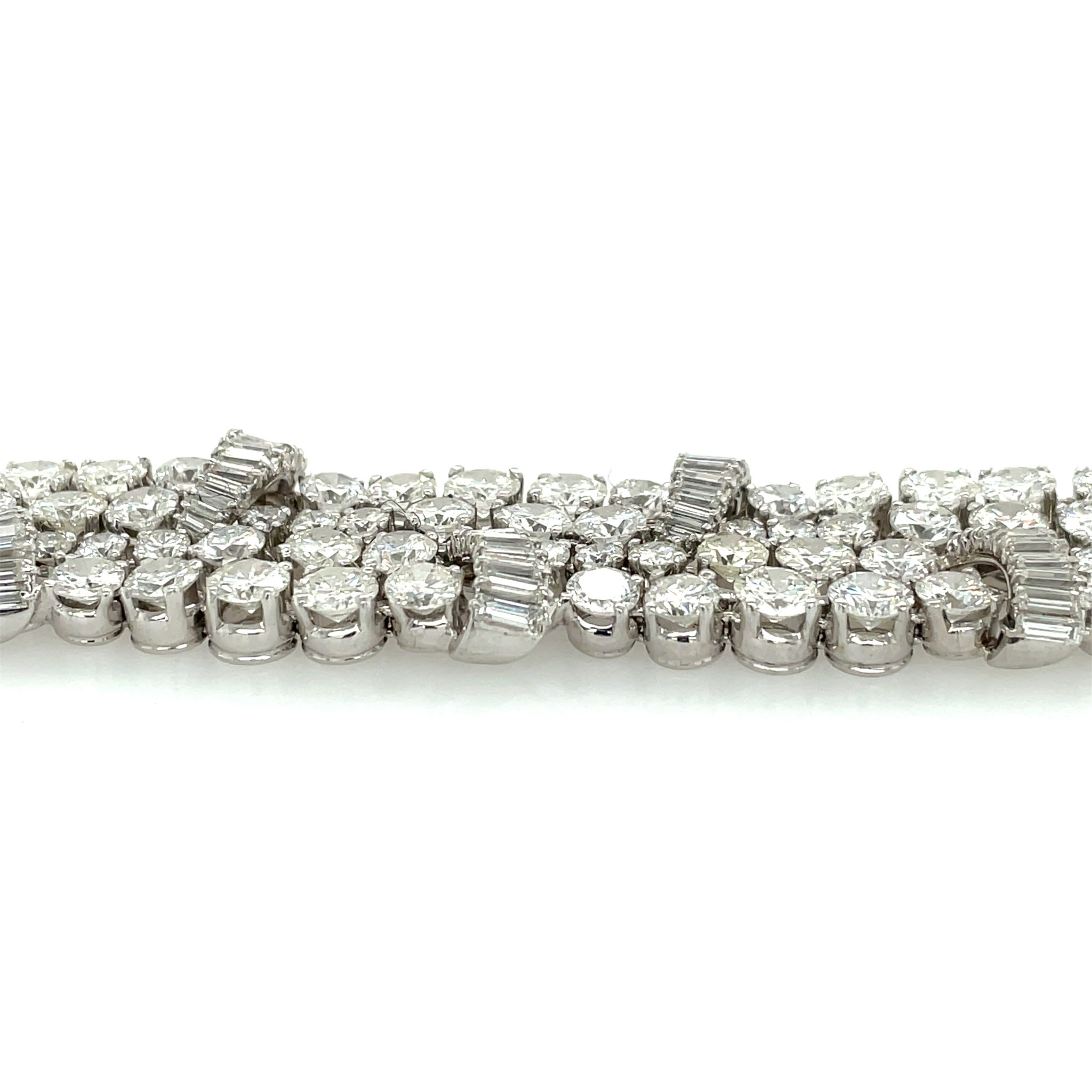 Diamant Armband 18 cm ca. 38 ct Brillanten Weißgold 750/ 18K - Bild 8