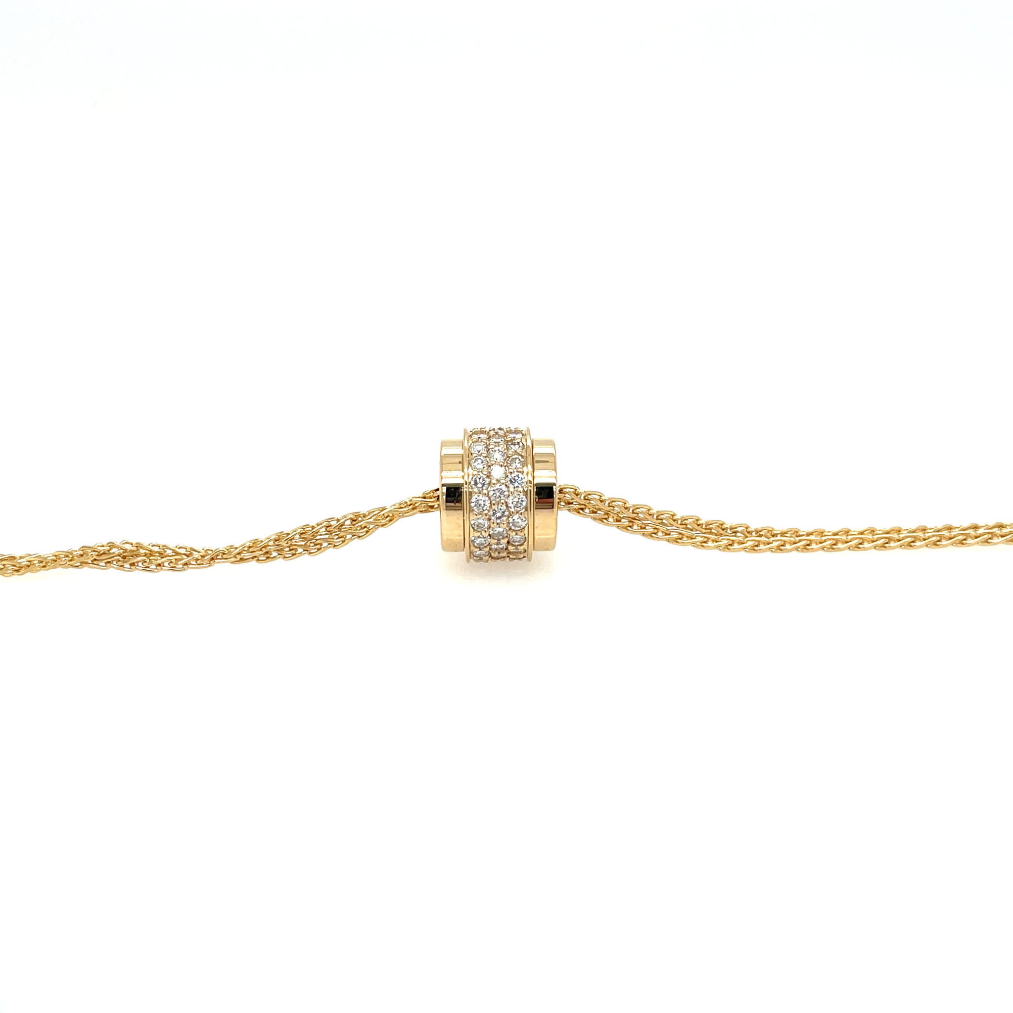 Piaget Collier 37cm ca. 1,2 ct Diamanten Gelbgold 750/ 18K - Bild 3