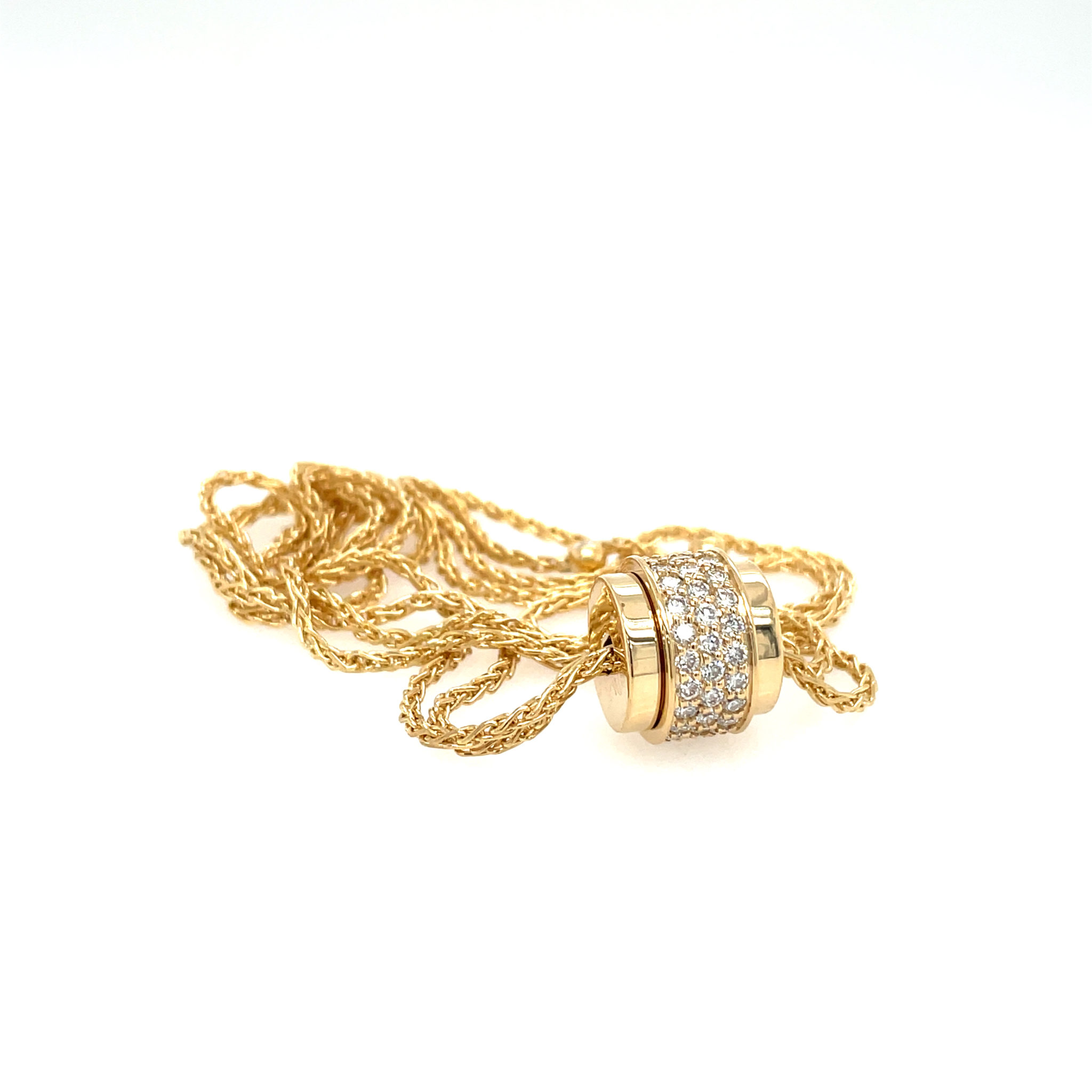 Piaget Collier 37cm ca. 1,2 ct Diamanten Gelbgold 750/ 18K - Bild 5