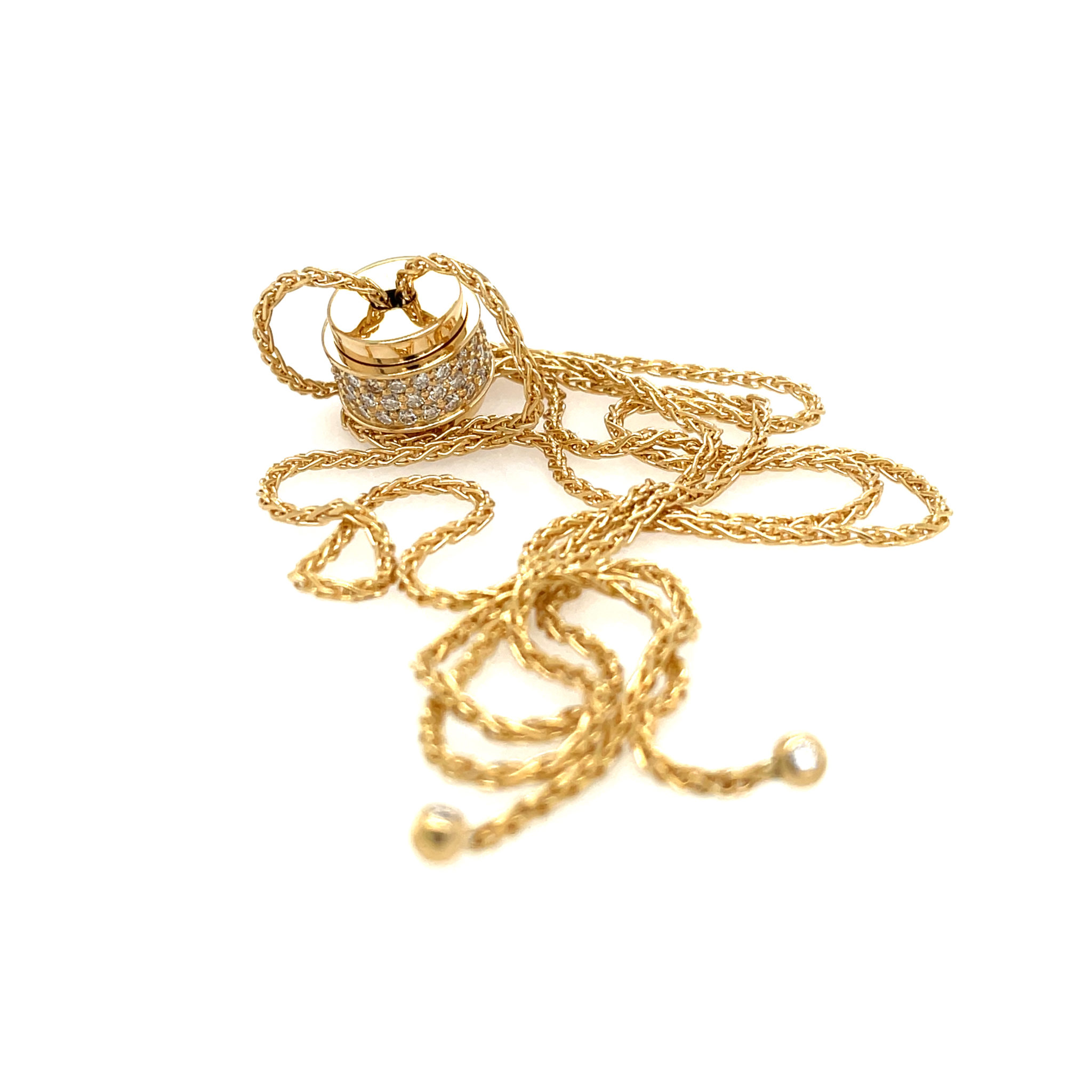 Piaget Collier 37cm ca. 1,2 ct Diamanten Gelbgold 750/ 18K - Bild 7