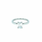 Solitärring Gr. 53 1,01ct Emerald Cut Platin 950 GIA Zertifikat Vorschau