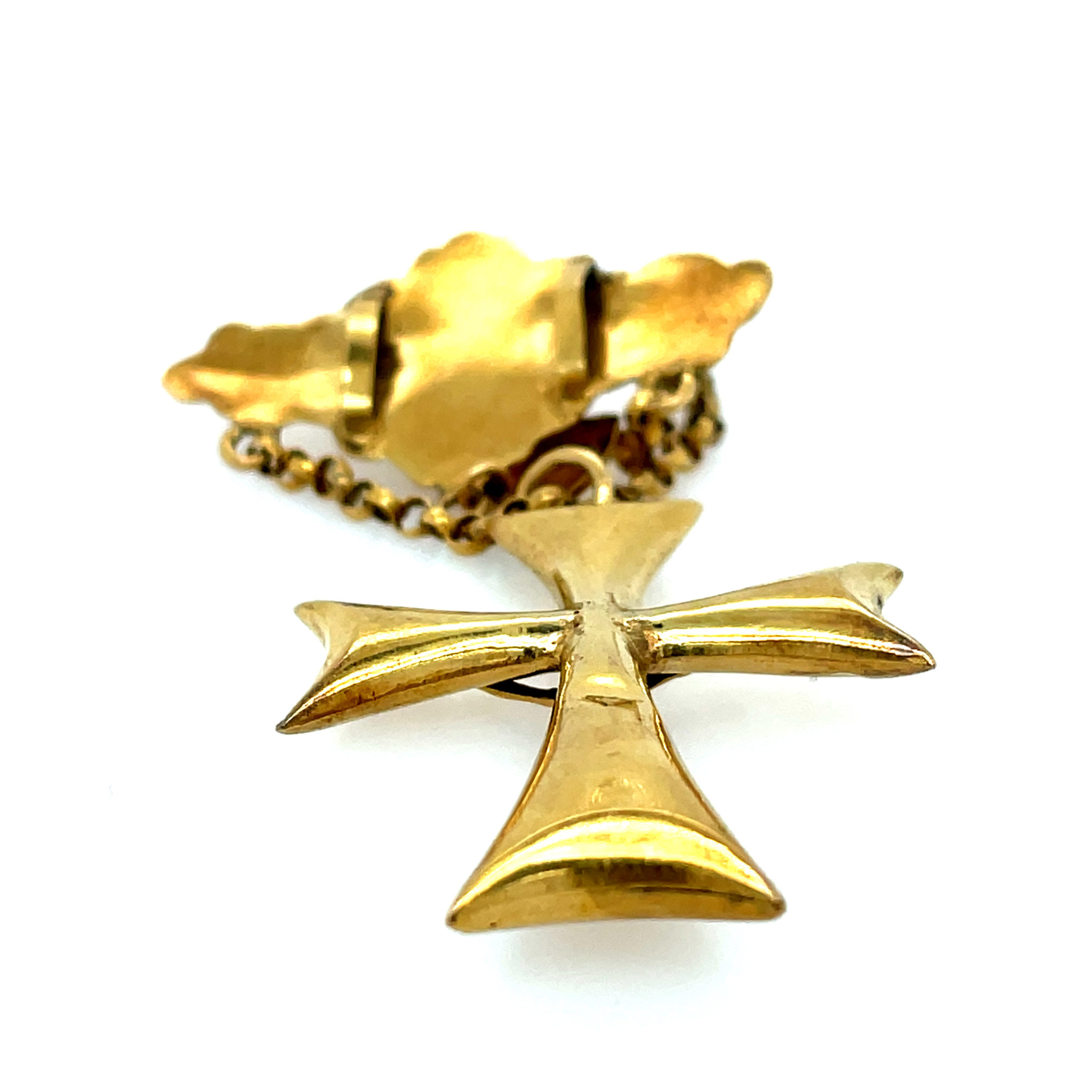 Antiker Kreuzanhänger Gelbgold 750/ 18K - Bild 4