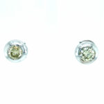 Solitärohrstecker 3,01 ct Diamanten Weißgold 750/ 18K IGI Zertifikat Vorschau