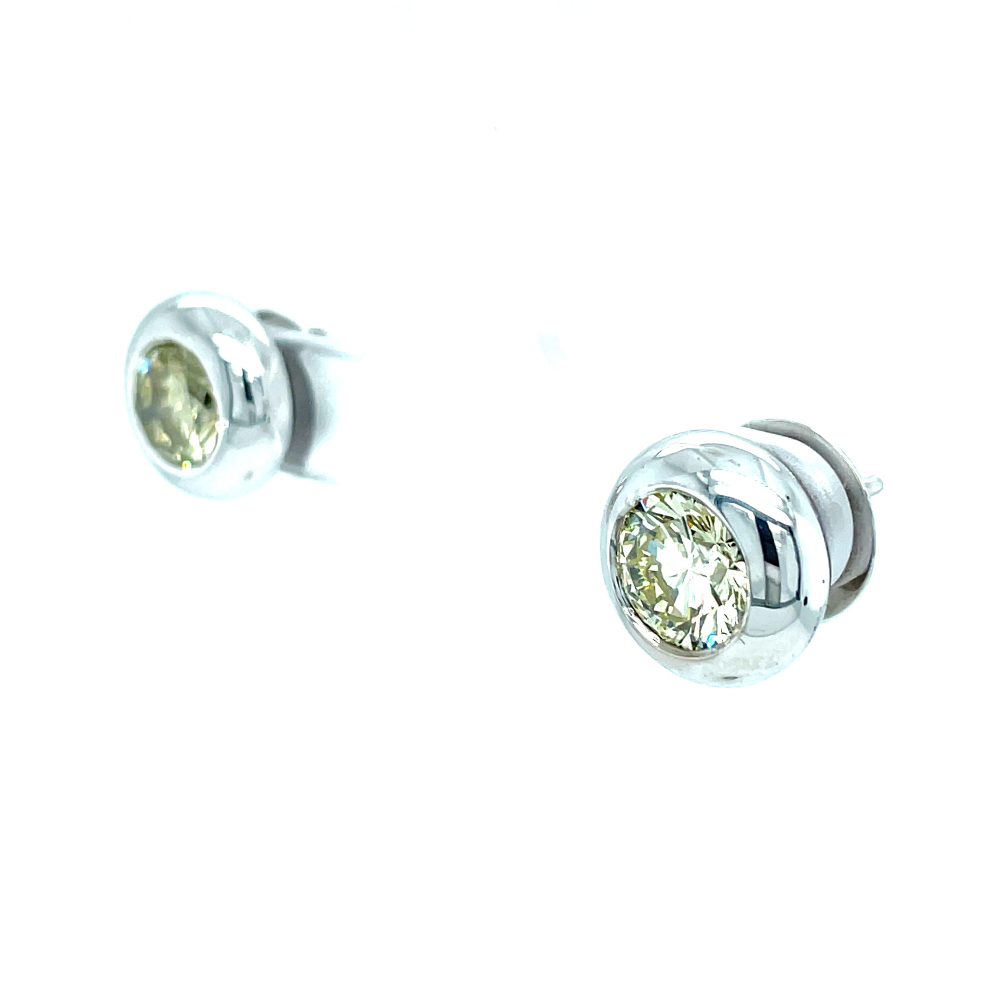 Solitärohrstecker 3,01 ct Diamanten Weißgold 750/ 18K IGI Zertifikat - Bild 2