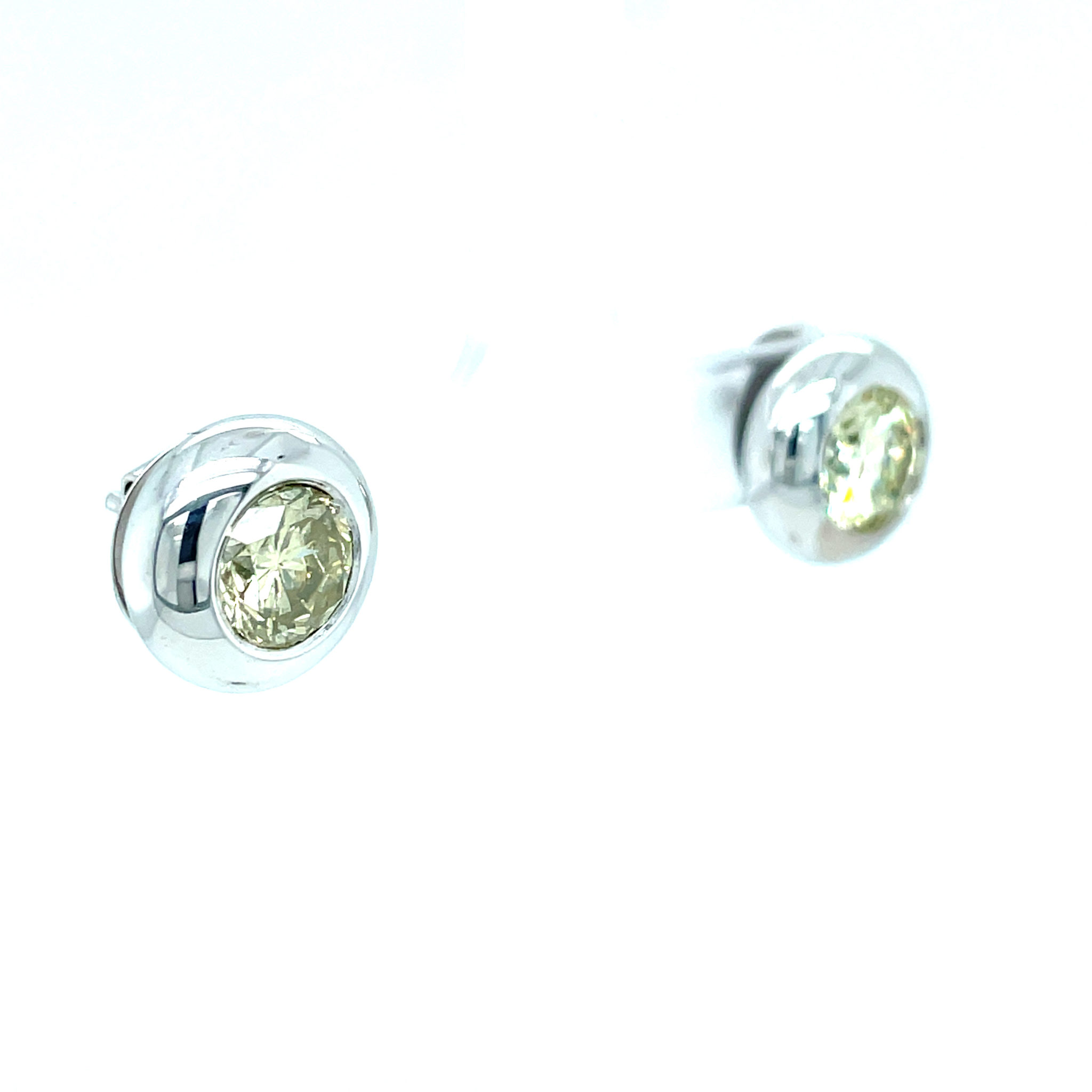 Solitärohrstecker 3,01 ct Diamanten Weißgold 750/ 18K IGI Zertifikat - Bild 3