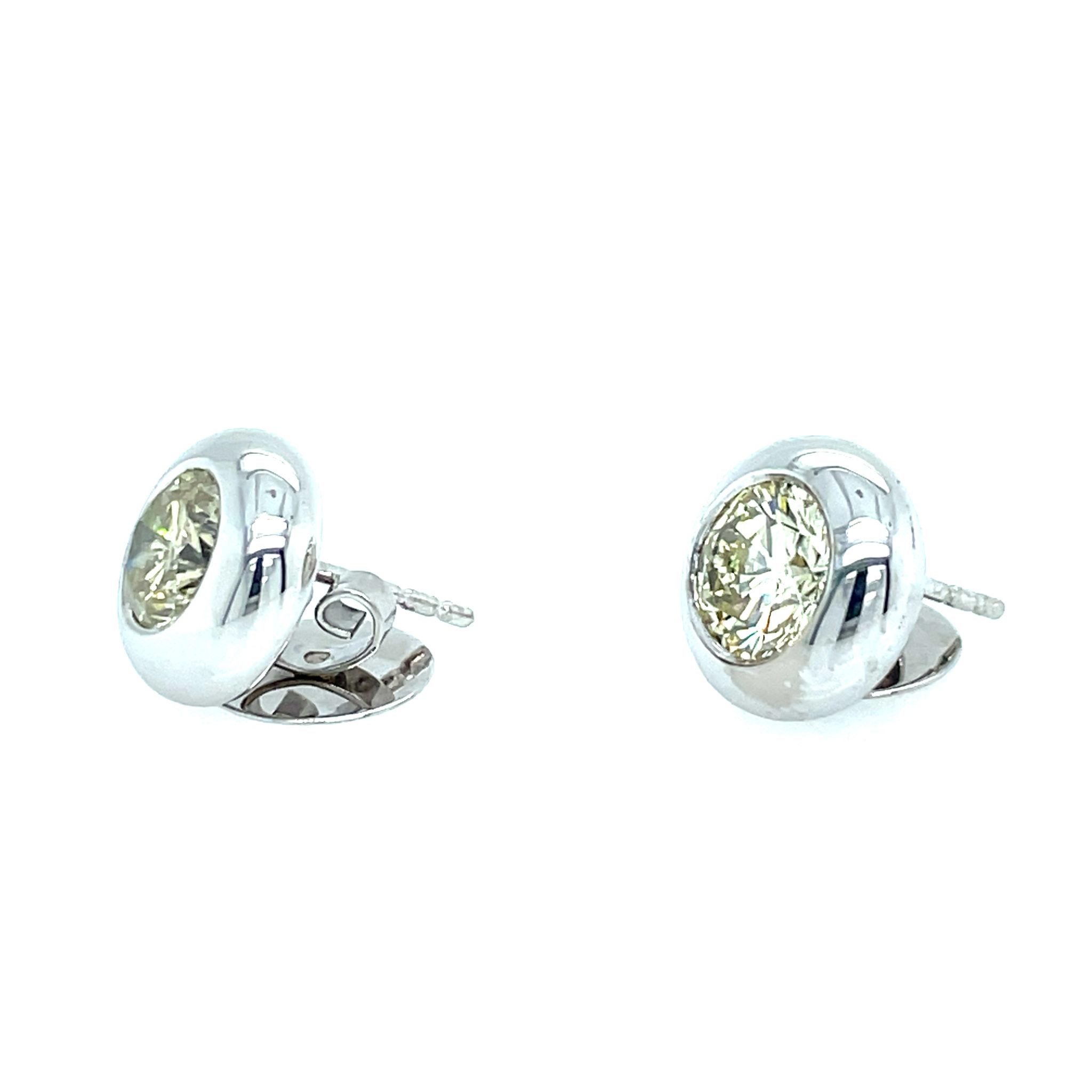 Solitärohrstecker 3,01 ct Diamanten Weißgold 750/ 18K IGI Zertifikat - Bild 6