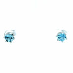 Solitärohrstecker ca. 1,38 ct Aquamarin Weißgold 750/ 18K Vorschau