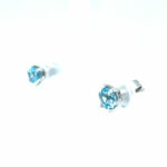 Solitärohrstecker ca. 1,38 ct Aquamarin Weißgold 750/ 18K - Bild 2 Vorschau