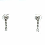 Hängeohrstecker ca. 0,20 ct Diamanten Weißgold 750/ 18K Vorschau