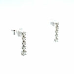 Hängeohrstecker ca. 0,20 ct Diamanten Weißgold 750/ 18K - Bild 2 Vorschau