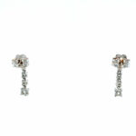 Hängeohrstecker ca. 0,20 ct Diamanten Weißgold 750/ 18K - Bild 5 Vorschau