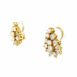 Bucherer Ohrclips ca. 2ct Diamanten Gelbgold 750/ 18K - Bild 2 Vorschau
