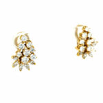 Bucherer Ohrclips ca. 2ct Diamanten Gelbgold 750/ 18K - Bild 3 Vorschau