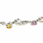 „Blütenoptik“ Armband 16,5 cm Quarzen Diamanten Weißgold 750/ 18K - Bild 4 Vorschau