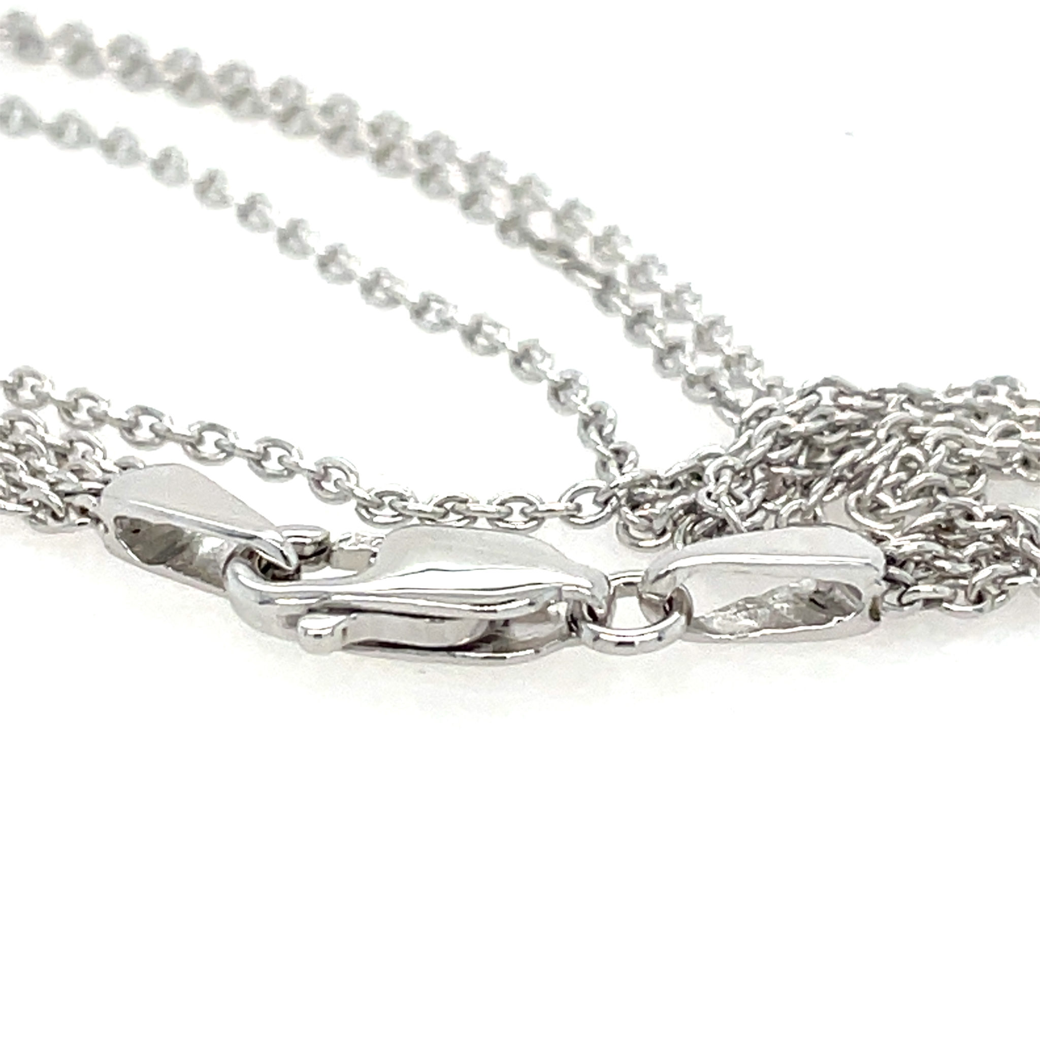 Tirisi Rauchquarz Collier 39cm Topas Diamanten Weißgold 750/ 18K - Bild 2