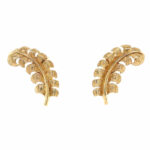 Tiffany & Co. „Feather“ Ohrclips Gelbgold 585/ 14K Vorschau