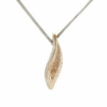 „Fächer“ Collier 43 cm ca. 4ct Diamanten Weißgold 750/ 18K Vorschau