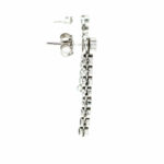 Saphir Ohrstecker ca. 0,8ct Diamanten Weißgold 750/ 18K - Bild 4 Vorschau