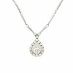 „Blütenform“ Collier 42cm ca. 2ct Diamanten Weißgold 585/ 14K Vorschau