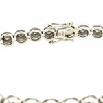 Tennisarmband 18,5 cm ca. 2ct Diamanten Weißgold 750/ 18K - Bild 3 Vorschau