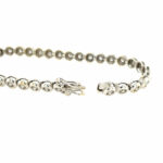 Tennisarmband 18,5 cm ca. 2ct Diamanten Weißgold 750/ 18K - Bild 7 Vorschau