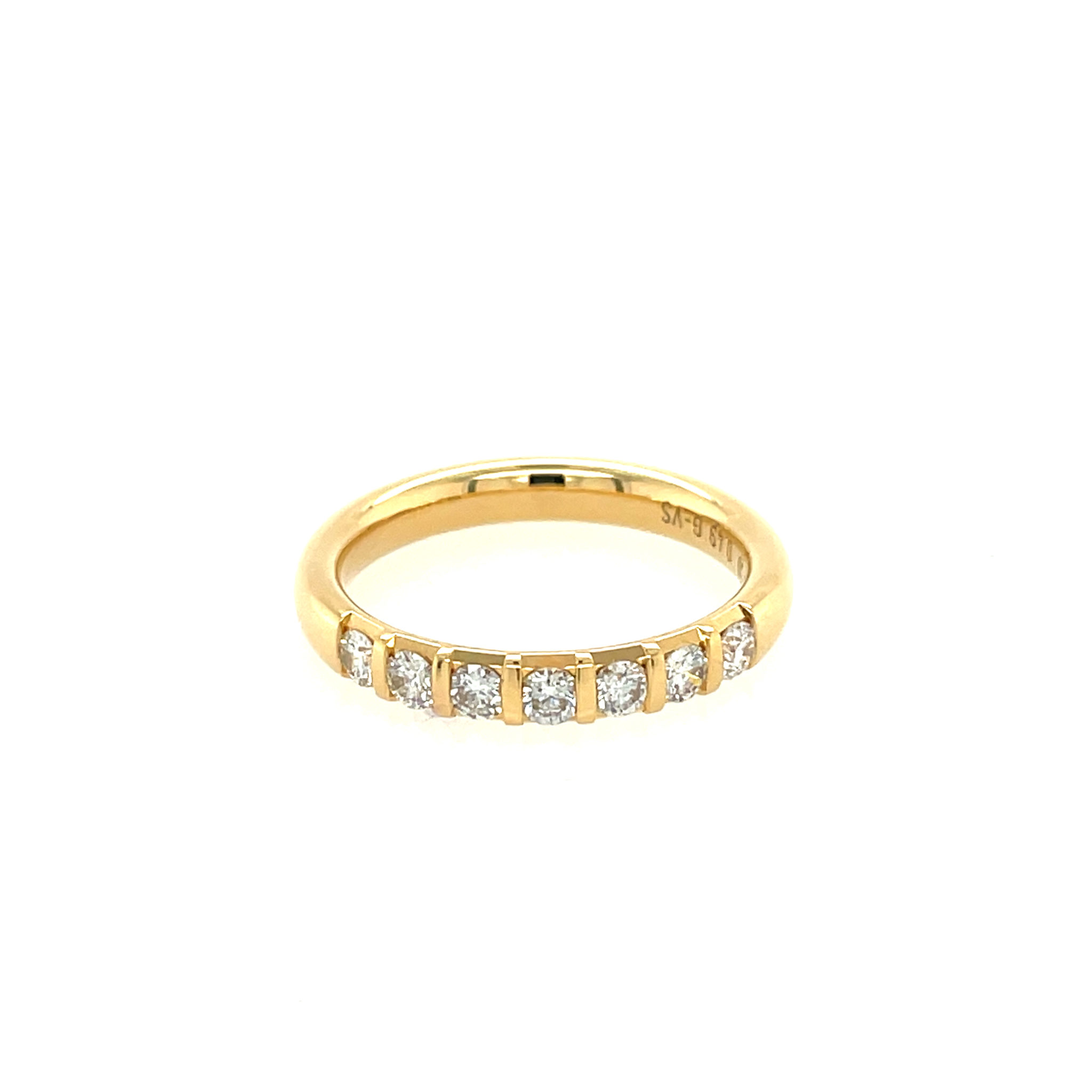 Meister Ring Gr. 57 ca. 0,49ct Diamanten Gelbgold 750/ 18K