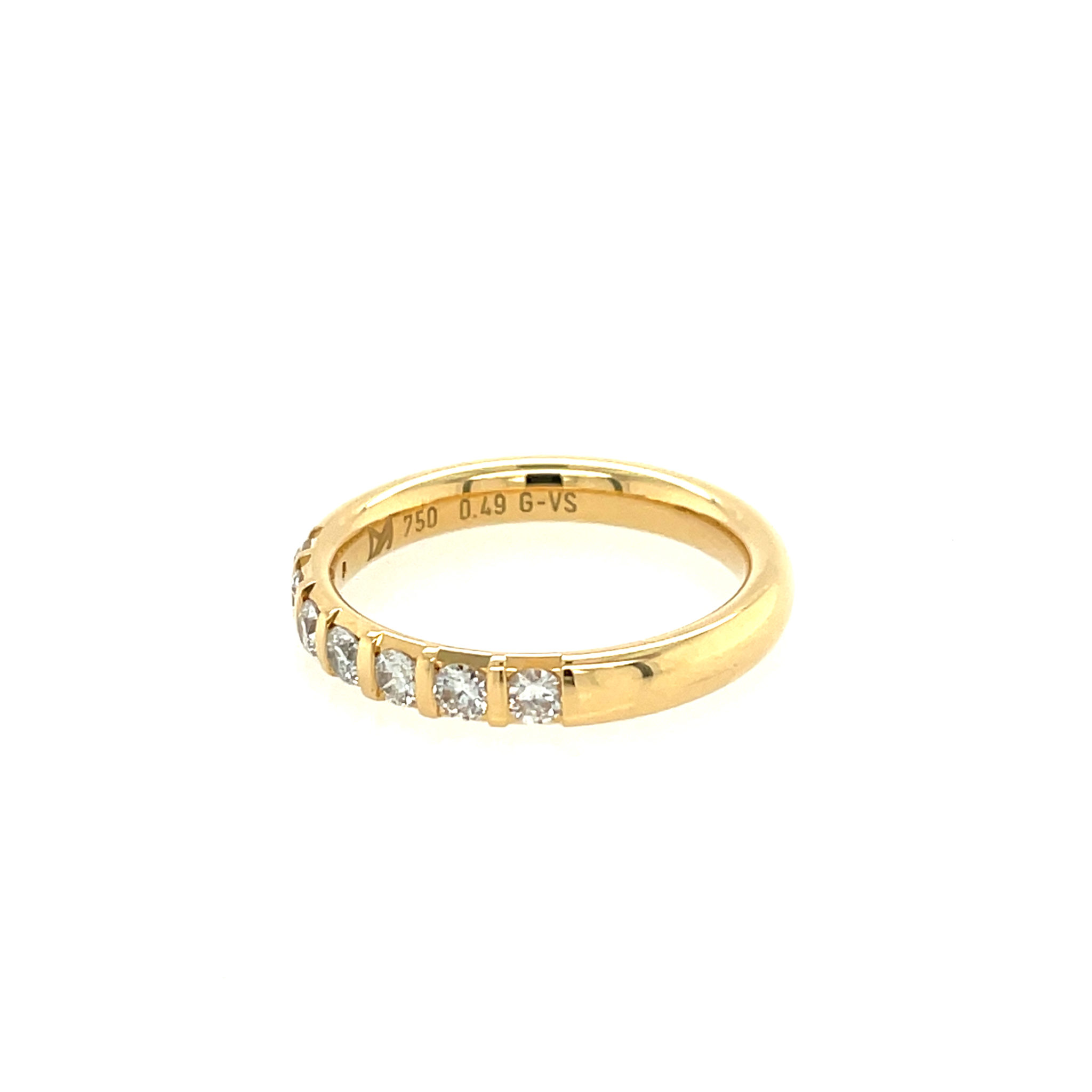 Meister Ring Gr. 57 ca. 0,49ct Diamanten Gelbgold 750/ 18K - Bild 2