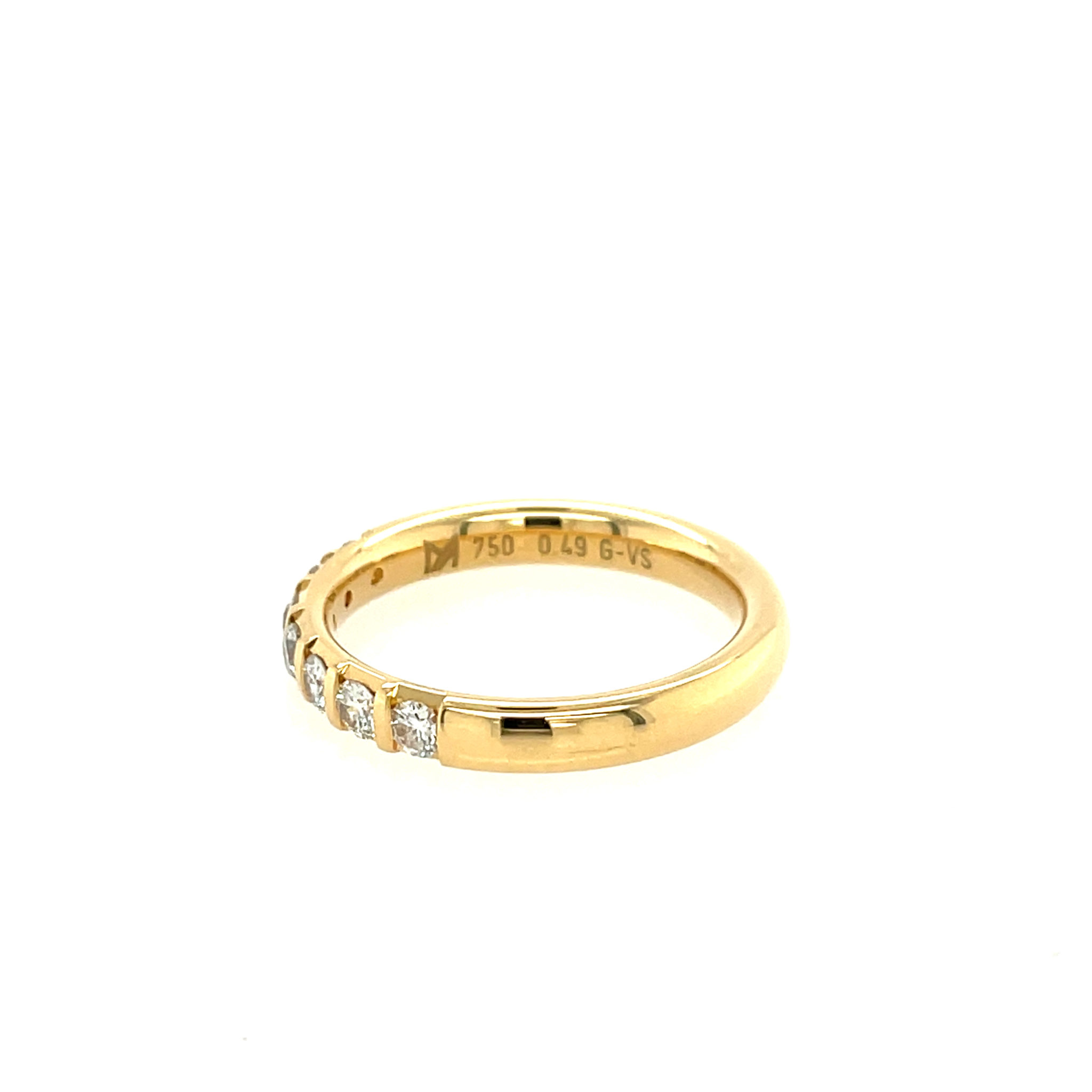 Meister Ring Gr. 57 ca. 0,49ct Diamanten Gelbgold 750/ 18K - Bild 3
