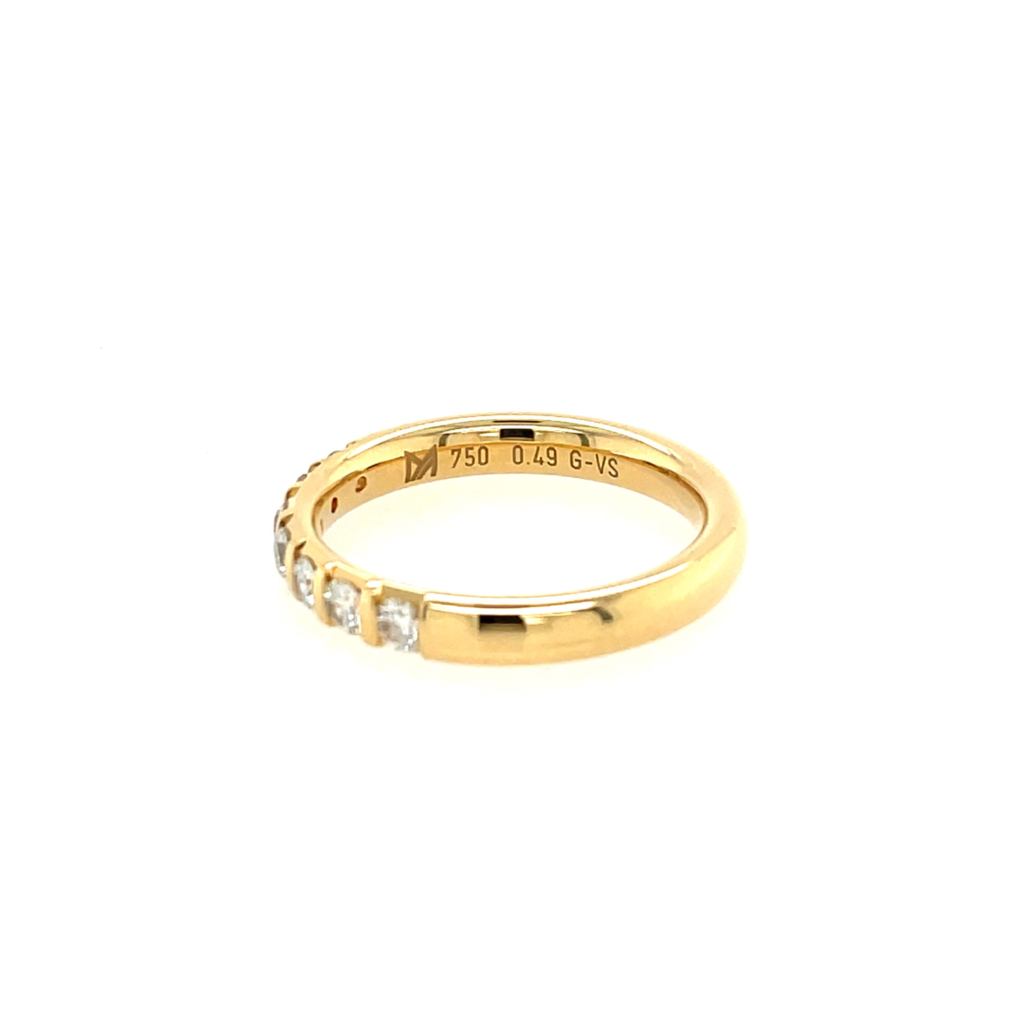 Meister Ring Gr. 57 ca. 0,49ct Diamanten Gelbgold 750/ 18K - Bild 4