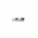 Saphir Anhänger ca. 0,15 ct Diamant Weißgold 585/ 14K - Bild 6 Vorschau