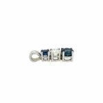 Saphir Anhänger ca. 0,15 ct Diamant Weißgold 585/ 14K - Bild 7 Vorschau