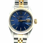 Rolex Lady-Datejust Ref. 6917 Stahl/Gold fully serviced blue dial 11/2022 - Bild 2 Vorschau