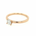 Solitärring Gr. 61 ca. 0,53ct Diamant Roségold 750/ 18K - Bild 2 Vorschau