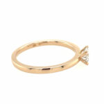 Solitärring Gr. 61 ca. 0,53ct Diamant Roségold 750/ 18K - Bild 4 Vorschau
