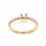 Solitärring Gr. 61 ca. 0,53ct Diamant Roségold 750/ 18K - Bild 6 Vorschau