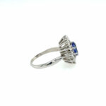 Tansanit Entourage Ring Gr.57,5 ca. 1,25ct Diamanten Weißgold 585/ 14K - Bild 4 Vorschau
