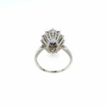Tansanit Entourage Ring Gr.57,5 ca. 1,25ct Diamanten Weißgold 585/ 14K - Bild 5 Vorschau