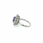 Tansanit Entourage Ring Gr.57,5 ca. 1,25ct Diamanten Weißgold 585/ 14K - Bild 6 Vorschau