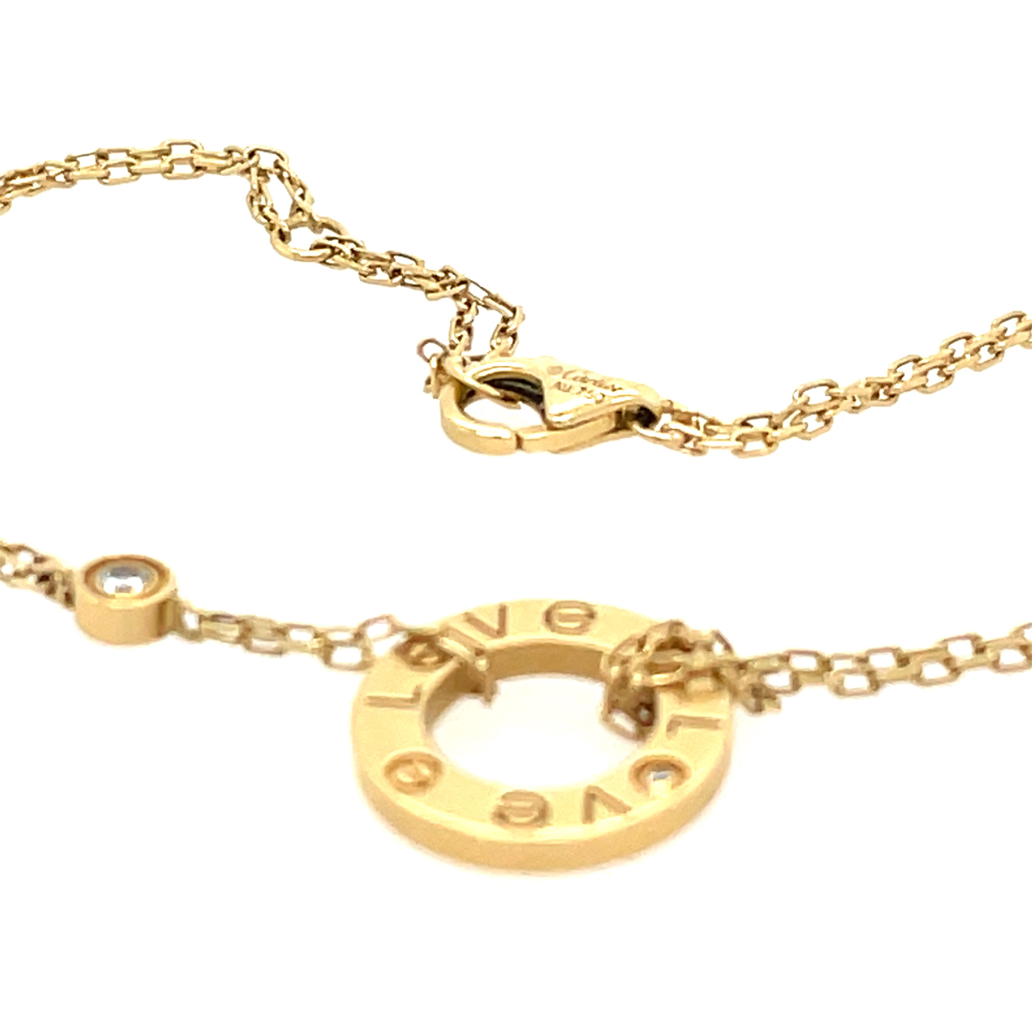Cartier „Love“ Armkette 19cm ca.0,02ct Diamant Gelbgold 750/ 18K - Bild 5