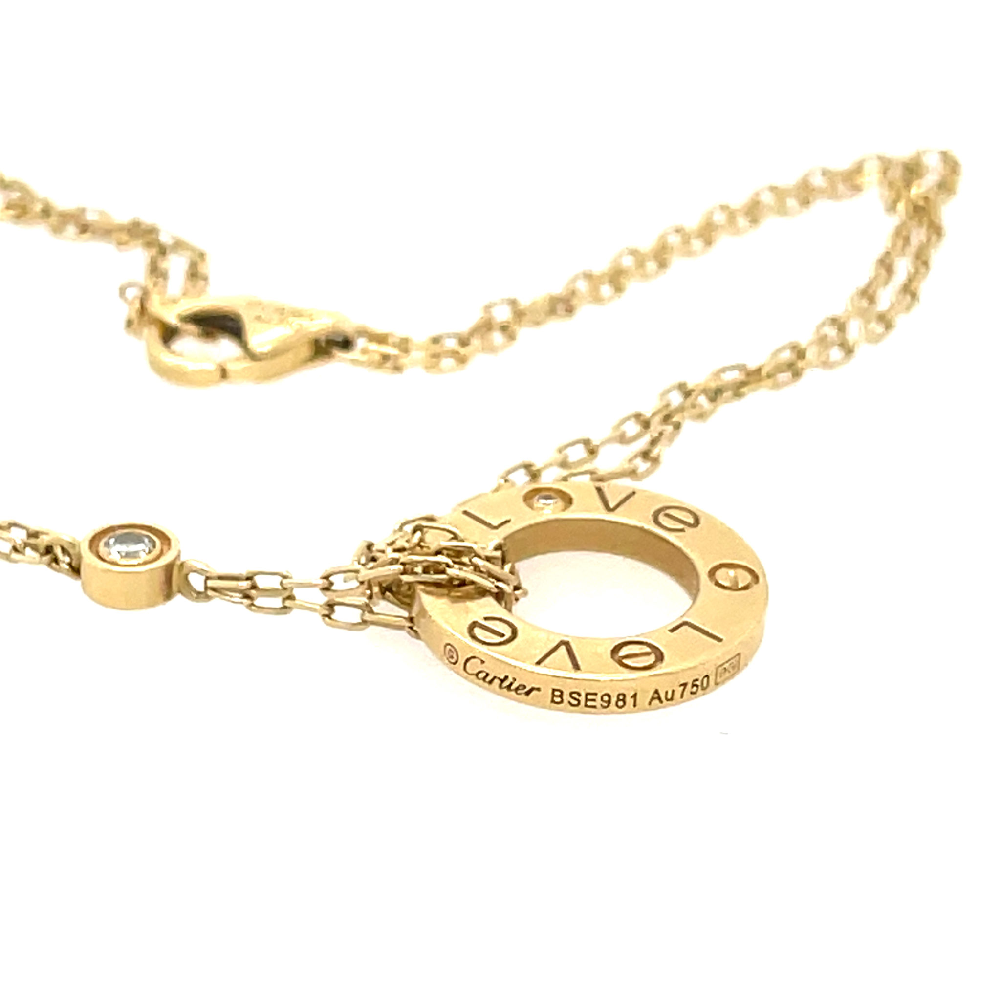 Cartier „Love“ Armkette 19cm ca.0,02ct Diamant Gelbgold 750/ 18K - Bild 6